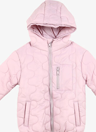 Pembe Kız Çocuk Dik Yaka Standart Fit Kapitone Mont C3WG-MNT07
