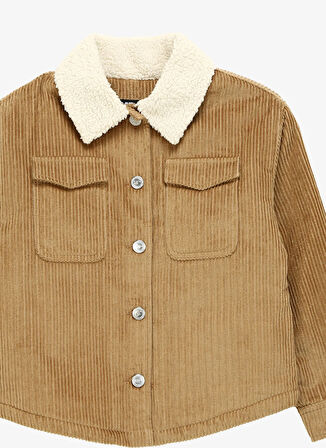 Caterpillar Deve Tüyü Kız Çocuk Basic Ceket C3WG-MNT02