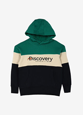 Discovery Expedition  Erkek Çocuk Kapüşonlu Uzun Kollu Relaxed Blok Sweatshirt D3WB-SWT28