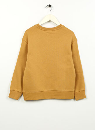 Hardal Erkek Çocuk Bisiklet Yaka Oversize Baskılı Sweatshirt D3WB-SWT29