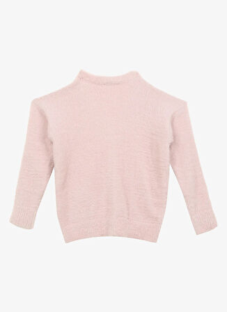 Pembe Kız Çocuk Basic Düz Örgü Hırka C3WG-HRK01