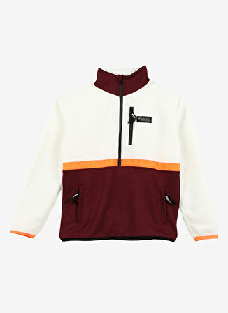 Beyaz Erkek Çocuk Dik Yaka Sweatshirt D3WB-SWT11
