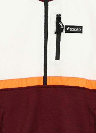 Beyaz Erkek Çocuk Dik Yaka Sweatshirt D3WB-SWT11