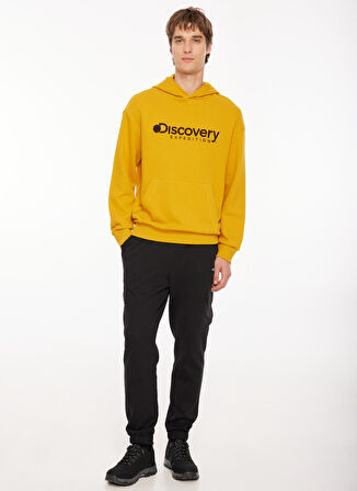 Hardal Erkek Kapüşonlu Nakışlı Sweatshirt D3WM-SWT28
