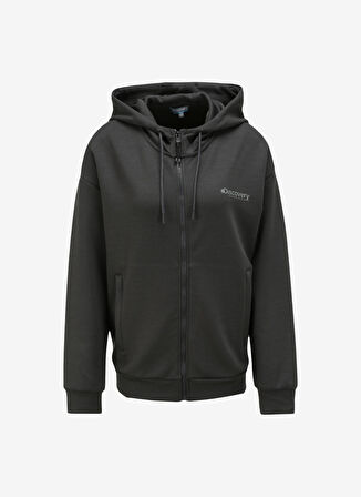 Antrasit Kadın Kapüşonlu Sweatmont D3WL-SWT26