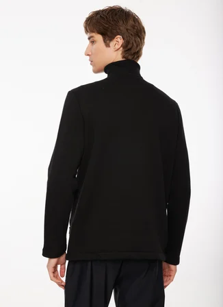 Discovery Expedition Siyah Erkek Bato Yaka Sweatshirt D3WM-SWT40