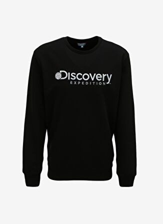 Discovery Expedition Siyah Erkek Bisiklet Yaka Sweatshirt D3WM-SWT25