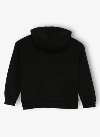 Caterpillar Siyah Kız Çocuk Kapüşonlu Relaxed Baskılı Sweatshirt C3WG-SWT02 