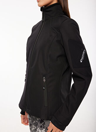 Discovery Expedition Siyah Kadın Dik Yaka Sweatmont D3WL-SWT9