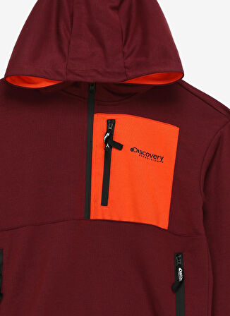 Mürdüm Erkek Çocuk Kapüşonlu Oversize Sweatshirt D3WB-SWT13