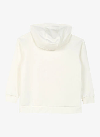 Caterpillar Ekru Kız Çocuk Kapüşon Yaka Sweatshirt C3WG-SWT101