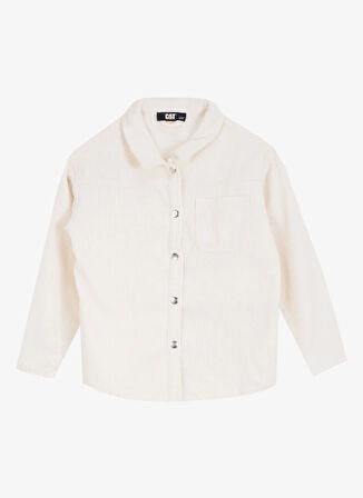 Caterpillar Ekru Kız Çocuk Relaxed Fit Gömlek C3WG-GML01