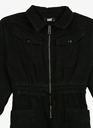 Caterpillar Siyah Kız Çocuk Standart Fit Tulum C3WG-TLM01