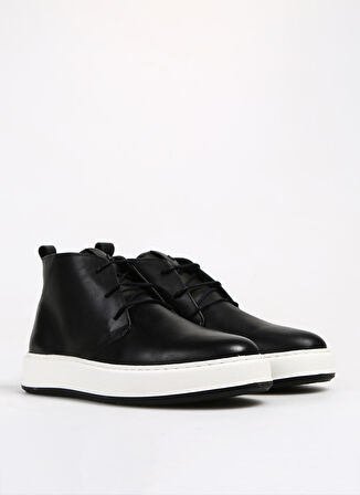 Fabrika Siyah Erkek Deri Sneaker BELFORD