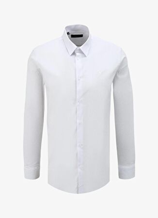 Fabrika Beyaz Erkek Slim Fit Gömlek F4SM-GML 1003