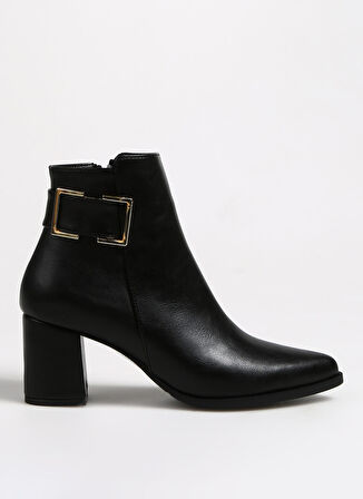 F By Fabrika Siyah Kadın Topuklu Bot HAYLE