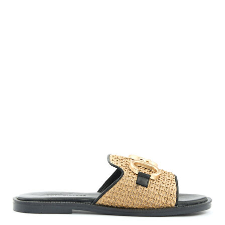 Kadın Meıdlıng Düz Terlik-Siyah  | 40