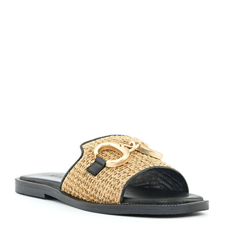 Kadın Meıdlıng Düz Terlik-Siyah  | 40