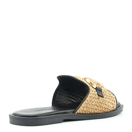 Kadın Meıdlıng Düz Terlik-Siyah  | 40