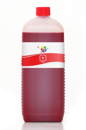 QC Canon Lucia Pigment Mürekkep 1000ml R Red Kırmızı Pigment