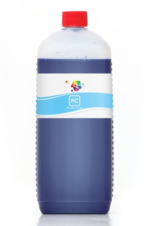 QC Canon imagePROGRAF iPF9400 Uyumlu Yazıcı Mürekkebi 1000ml PC Photo Cyan Foto Mavi Pigment
