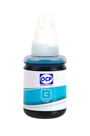OCP Canon Pixma G4500 Uyumlu Yazıcı Mürekkebi 135ml C Cyan Mavi Dye