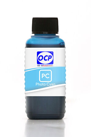 OCP Canon Pixma IP6100D Uyumlu Yazıcı Mürekkebi 100ml PC Photo Cyan Foto Mavi Dye