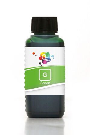 QC Canon Pixma Pro 9000 Uyumlu Yazıcı Mürekkebi 100ml G Green Yeşil Dye