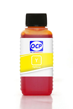 OCP Canon Pixma TS8050 Uyumlu Yazıcı Mürekkebi 100ml Y Yellow Sarı Dye