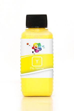 QC Epson Uyumlu Süblimasyon Mürekkep 100ml Y DS Flo Florasan Yellow Sarı