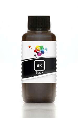 QC Epson EcoTank ET L7160 Uyumlu Süblimasyon Mürekkep 100ml BK DS Black Siyah