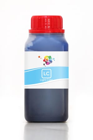 QC Epson L810 Uyumlu Süblimasyon Mürekkep 250ml LC DS Light Cyan Açık Mavi
