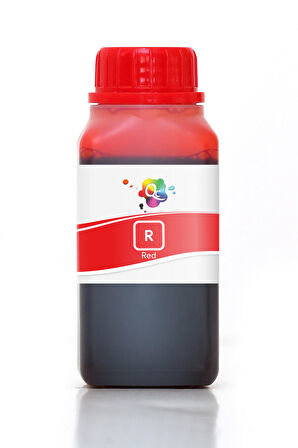 QC HP 45 HP 1918 TIJ 2.5 Endüstriyel Kodlama Ve Markalama Dye Mürekkep Red 250ml R Red Kırmızı Dye