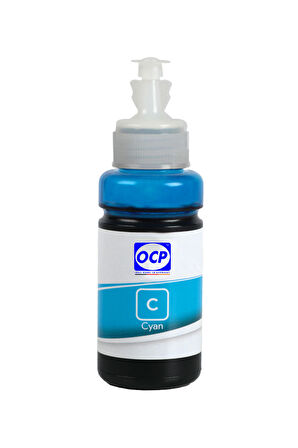 OCP Epson EcoTank ET 2721 Uyumlu Yazıcı Mürekkebi 70ml C Cyan Mavi Dye