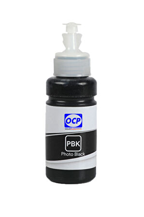 OCP Epson EcoTank ET 7700 Uyumlu Yazıcı Mürekkebi 70ml PBK Photo Black Foto Siyah Dye