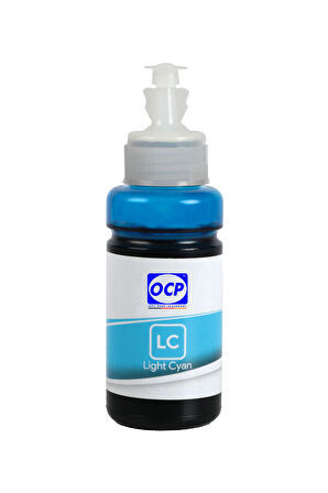 OCP Epson L800 Uyumlu Yazıcı Mürekkebi 70ml LC Light Cyan Açık Mavi Dye