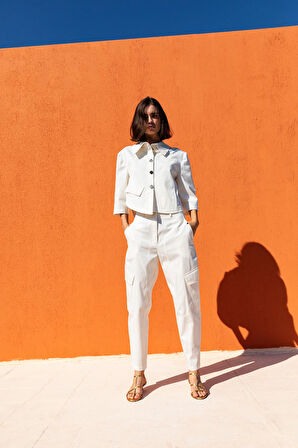 Kameya 20708 Pantolon Ekru