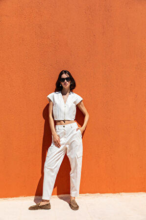 Kameya 20708 Pantolon Ekru