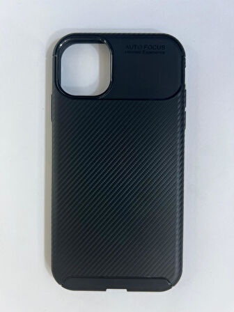 ARMORİX İPHONE 11 KARBON AUTO FOCUS  SİYAH SİLİKON KILIF
