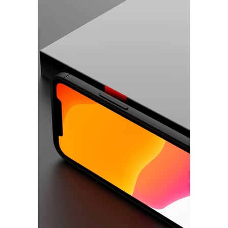 iPhone 12 Mini Kılıf Range Yüzüklü Silikon - Kırmızı
