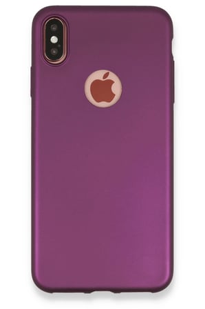 uryport Apple iPhone XS Max Kılıf First Silikon - Mürdüm