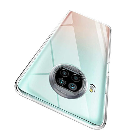 Xiaomi Mi 10T Lite Kılıf Kamera Korumalı Silikon Lux Şeffaf Kapak