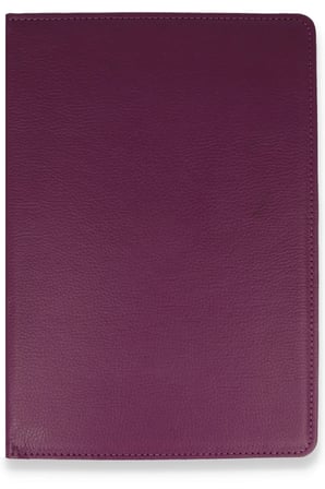 uryport Samsung Galaxy T280 Tab A 7 Kılıf 360 Tablet Deri Kılıf - Mürdüm