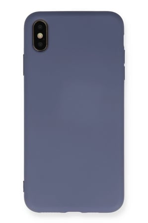 Uray store Apple iPhone XS Max Kılıf Nano içi Kadife Silikon - Gri