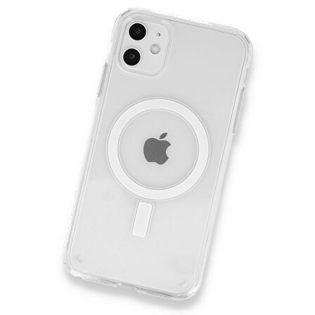 Newface Magneticsafe iPhone 11 Silikon Kılıf - Şeffaf