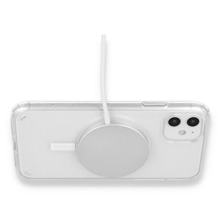 Newface Magneticsafe iPhone 11 Silikon Kılıf - Şeffaf