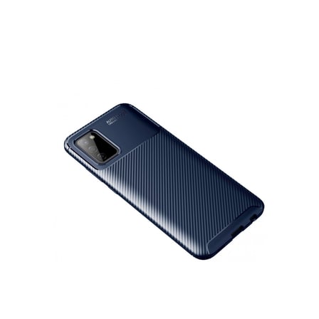 Newface Samsung Galaxy A02S Kılıf Auto Focus Karbon Kapak - Lacivert
