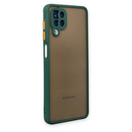 Samsung Uyumlu Galaxy A12 Kılıf Montreal Silikon Kapak - Yeşil