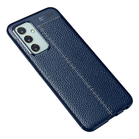 Samsung Galaxy A72 Kılıf Focus Deri Desen Silikon Kapak