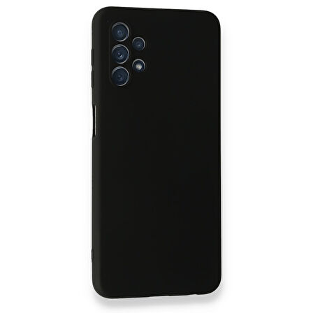 Newface Nano Samsung Galaxy A52 Kadife İçli Silikon Kılıf - Siyah